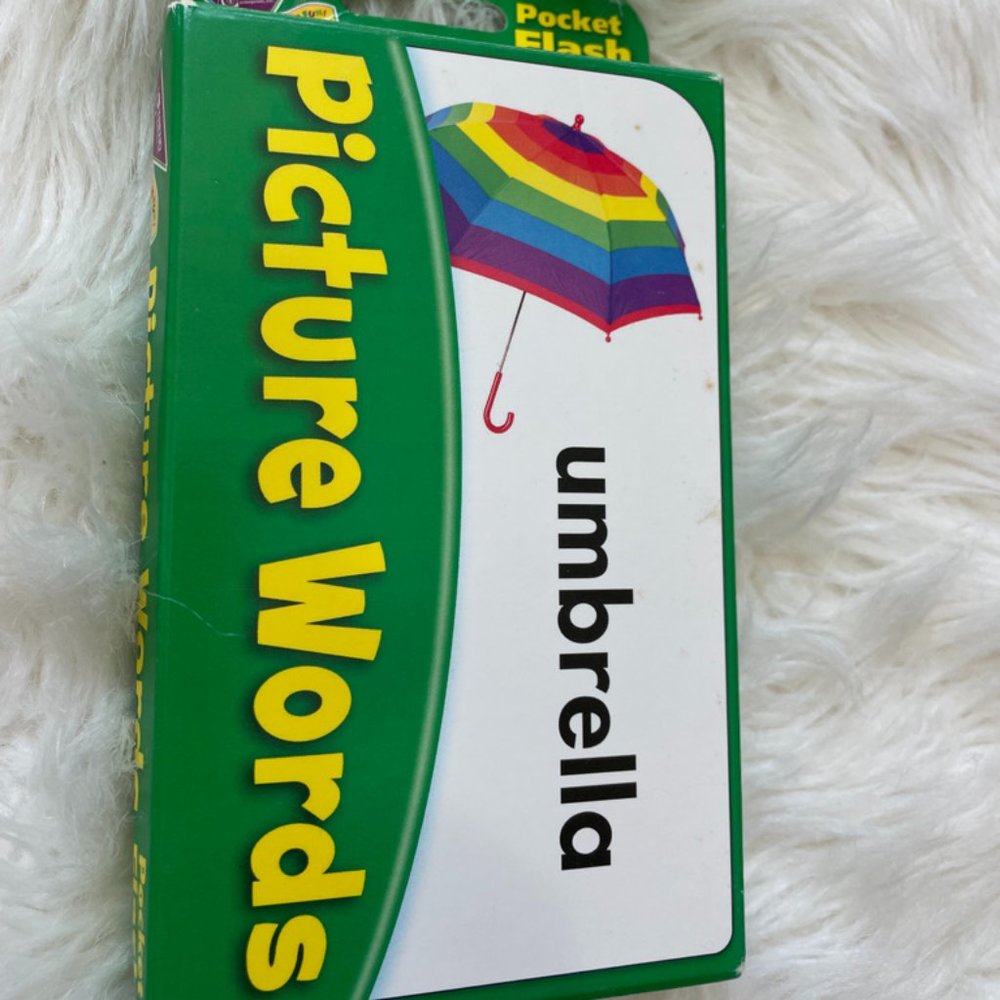 Pocket Flash Cards Picture Words 53 Flash Cards 3 Activity Cards